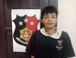 Team tekab 308 presisi Polsek waway karya berhasil amankan terduga pelaku pencurian kelapa sawit