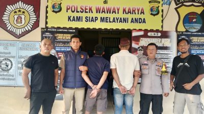 Tekab 308 Presisi Polsek Waway Karya Bersama Polres Lampung Timur Ungkap Kasus Pencurian dengan Pemberatan dan Penadahan.